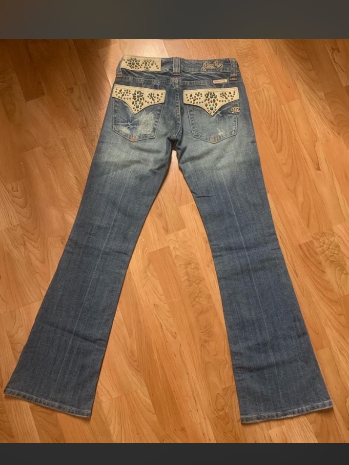 Studded Flared Miss Me Jeans